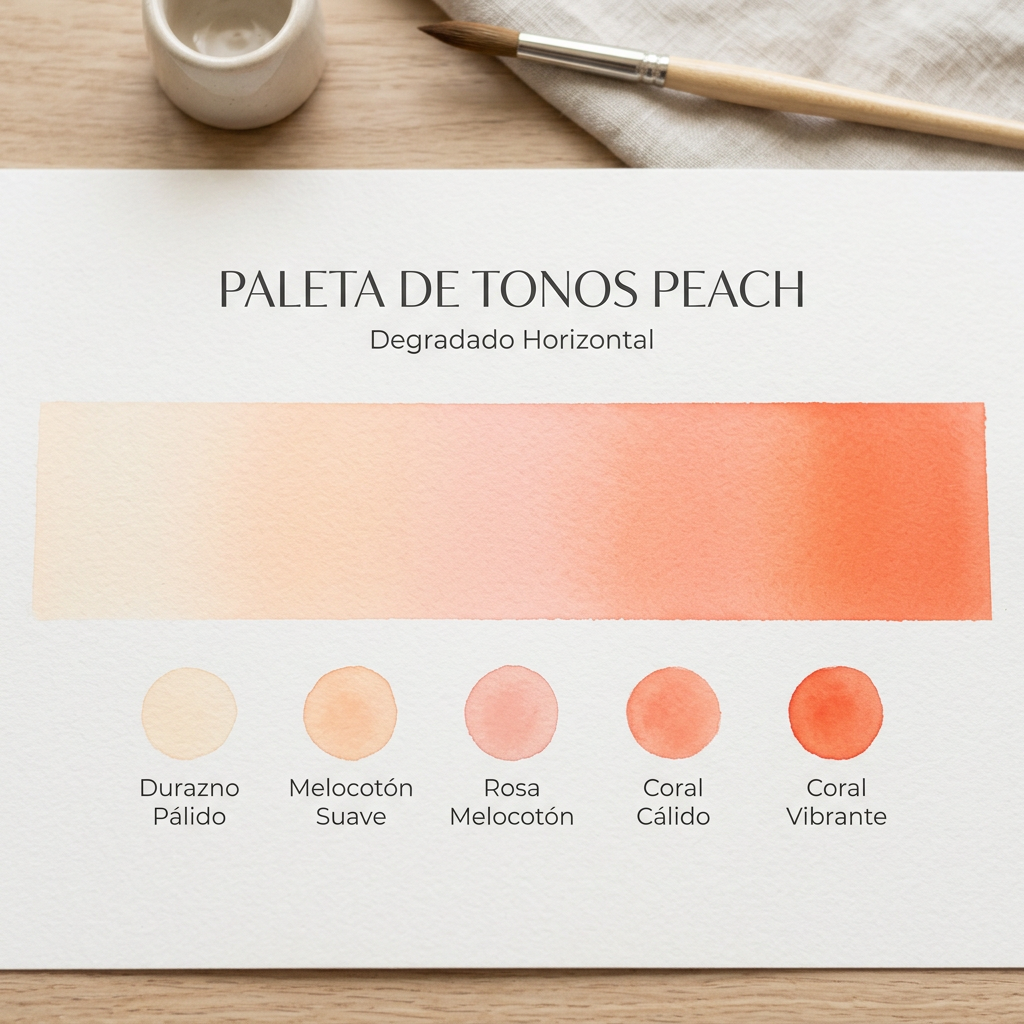 🍑Diversas sombras del Durazno: El color que sabe a hogar, fruta y calma