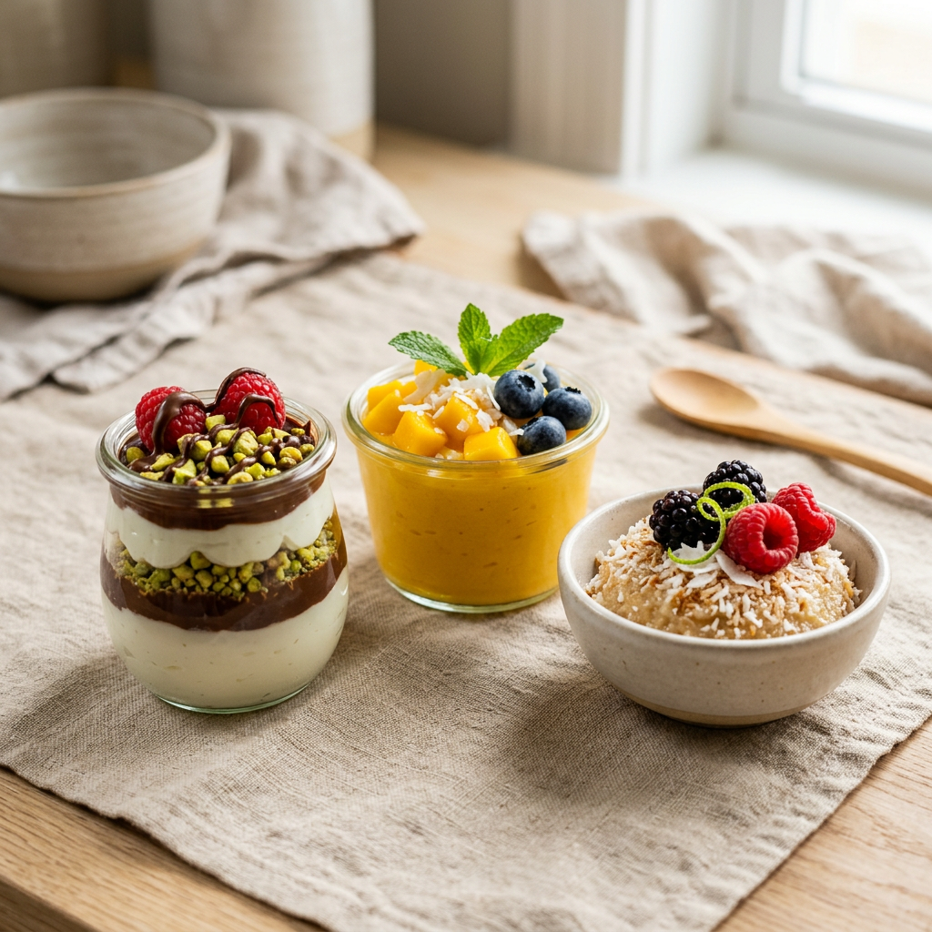 🧁Tres dulces con yogurt griego que no parecen saludables (pero lo son)